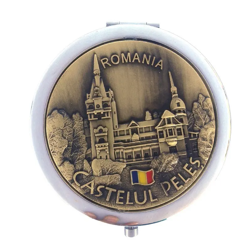 Castelul peles, romania, oglinda metal